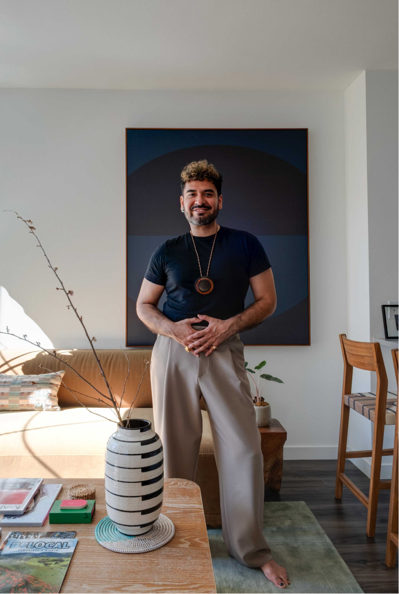 Carlos Martinez standing in living room